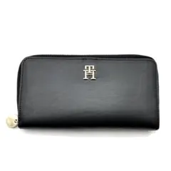 美品 トミ－ヒルフィガー 長財布 ラウンドファスナー 11-26011914