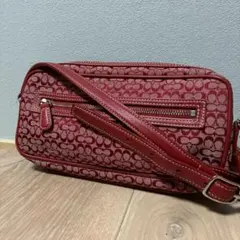 COACH Mini Signature Camera Bag Red