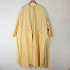 DRAWER コットンシルクノーカラーコート