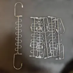 ハンガー　省スペース　縦横両用　ハンガー　6本　シルバー　クローゼット　収納