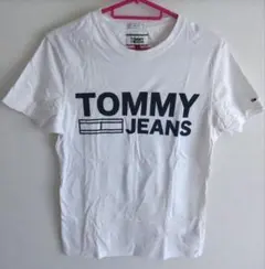 【TOMMY JEANS】 ホワイト Tシャツ S