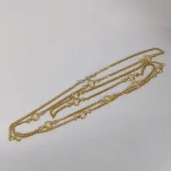 МONET ゴールド ロングネックレス
