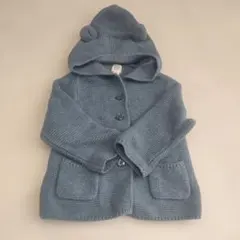 baby GAP フード付きカーディガン 12-18ヶ月　青