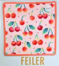 新品未開封 FEILER フェイラー チェリードットハンカチ WEB限定