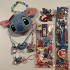 スティッチ　ご当地　ストラップ　キーホルダー　チャーム　ピンバッジ　平成　レトロ