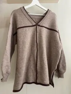 ブラウン ニット