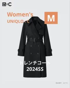 1/4迄限定値引き） UNIQLO:C トレンチコート レディース 黒 M