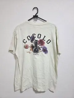 COCOLO フラワーグラフィック Tシャツ Lサイズのサムネイル