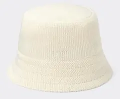 GU ニットバケットハットオフホワイト350214
