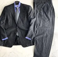 【週末まで最終値下げ】50/XL◎美品■VERSACE■ グレー スーツ