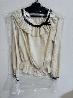 タグ付きSecret Honeyフリルブラウス アイボリー レース リボン 新品