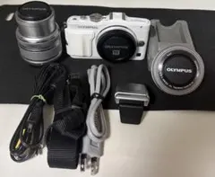 olympus pen lite E-PL6 ダブルズームレンズキット中古 OLYMPUS PEN オリンパス ミラーレス Lite E-PL6 ダブルズームキット