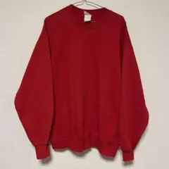 アメカジ 古着 ジャージーズ 赤 無地 プレーン スウェット XL 00s 人気