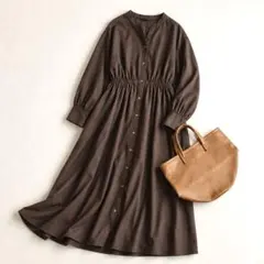 美品♪アーガ◇スコットクラブ◇ノースリーブギャザーワンピース
