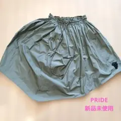 PRIDE プライド アシンメトリーフレアスカート カーキのサムネイル