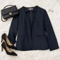 極美品 A day in the life ジャケット 紺 36 上品