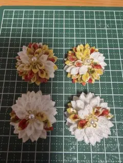 つまみ細工　ハンドメイド　パーツ