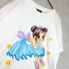00s Y2K フェアリーコア お団子妖精 少女漫画風 Tシャツ M
