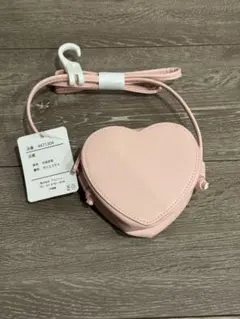 子供用　ハート型ポシェット ピンク