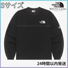【新品】韓国限定 ノースフェイス アルバニー クルーネック ウーブン 黒 S