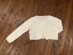 anyFAM ホワイト カーディガン 120