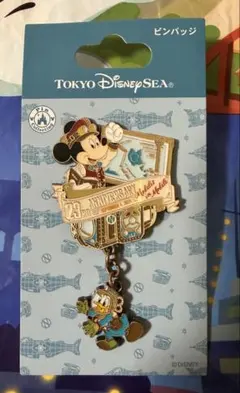 ディズニーシー 23周年　ピンバッジ