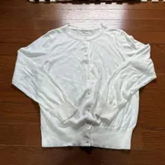 GU白 ニット カーディガン