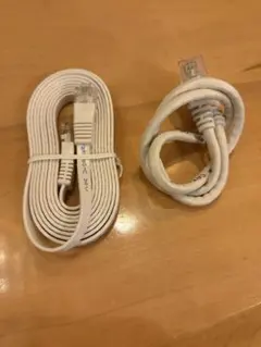 ホワイト LANケーブル 2m おまけ50cmLANケーブル付き