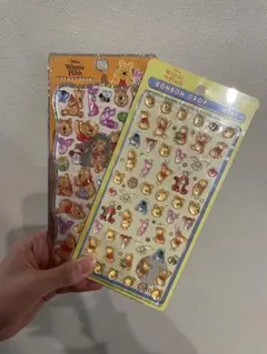くまのプーさん ボンボンドロップシール プチドロ