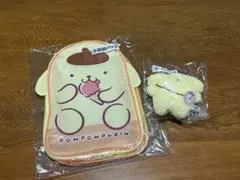 ポムポムプリンくじ　収納バッグ　マスコット　セット