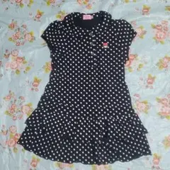 ミキハウス　黒色ワンピース