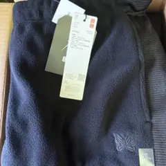 【UNIQLO ✖️NEEDLES コラボ】フリースワイドパンツ ブラック XL