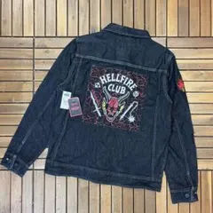 未使用 VANS × STRANGER THINGS ブラックデニム ジャケット