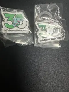 ポケモン 30周年記念 メタルチャーム　フシギダネ　フジギバナ