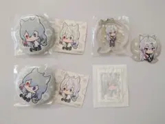 カラフルピーチ　どぬく缶バッジ、キーホルダー、付属シール　4点セット