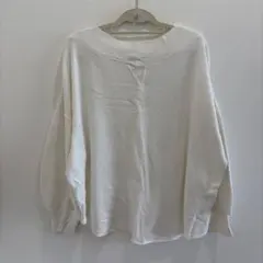 Kastane カスタネ ホワイト スウェット オフショル