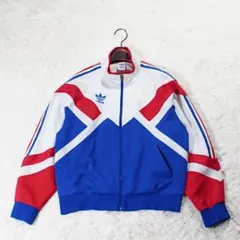 希少 80-90s《adidas》トラックジャケット(L)トリコロール デサント