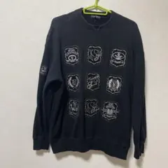 刺繍デザイン ブラック トレーナー40