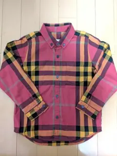 値下げ終了極美品　BURBERRY チェック柄長袖シャツ　４歳104cm