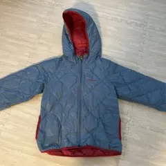 mont-bell キッズダウンコート ブルー/レッド