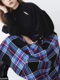 SNIDEL スナイデル ロービングチェックスカート SWFS224008