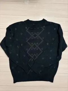 us製　Reed & James ダークグリーンニット M