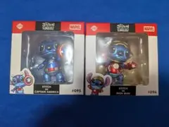 二種 コスビ スティッチ スパイダーマン アイアンマン マーベル