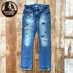 【極美品】HYSTERIC GLAMOUR スタッズ 小窓デニム パンツ 30のサムネイル