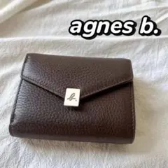 新品未使用 アニエスベー　レディース　コンパクト財布　miyuki agnes b.（アニエスベー） 財布 レザーミニウォレット ” miyuki
