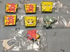 バラ売り可！スポンジボブ カプセルヘアクリップ 7点セット ガチャガチャ