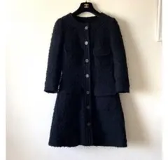シャネル　ツイードワンピースコート　34 美品