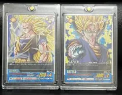 【ローダー付】ドラゴンボールデータカードダス 爆レア ベジット、孫悟空SS3