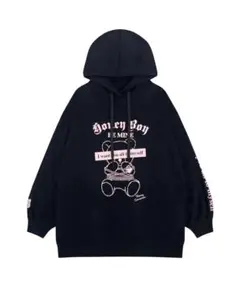 ·*ᩚ様 Honey Cinnamon BE MINE プルパーカー ブラックのサムネイル