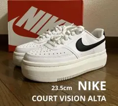 23.5cm ナイキ コートビジョン アルタ ホワイト&ブラックカラー